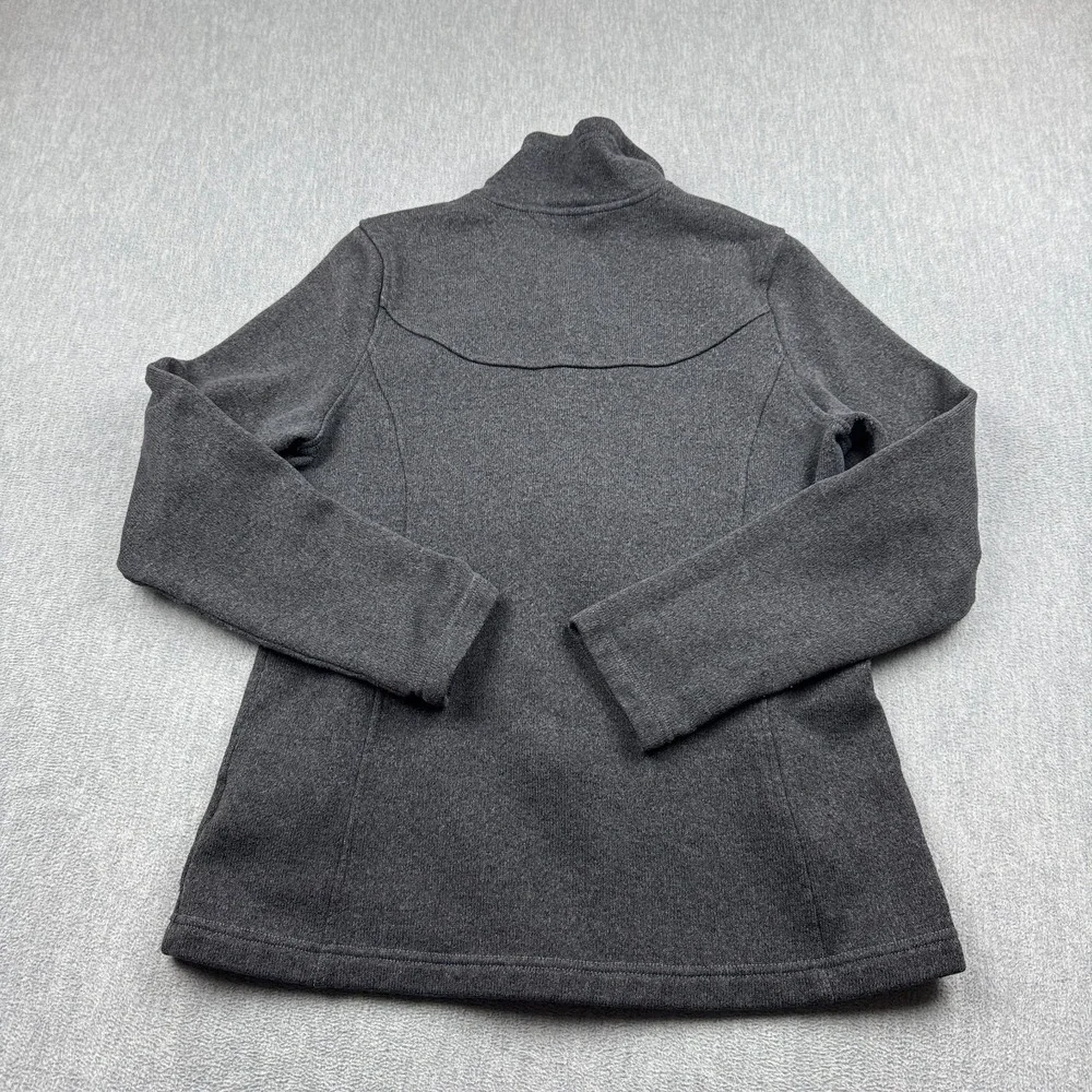 The North Face Sweater Womens Large Gray Fleece Full Zip Pockets Long Sleeve Top